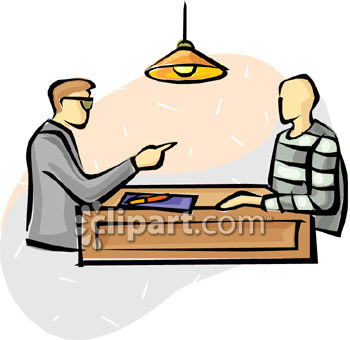 350x340 A Detective Interrogating A Prisoner Under A Hot Lamp