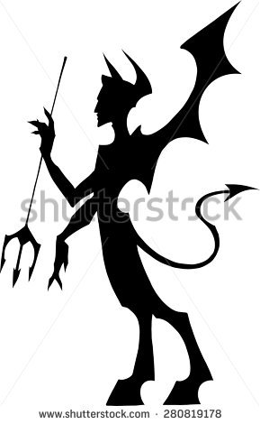 289x470 Devil Clipart Silhouette