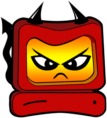 363x400 Image Devil Computer Clip Art