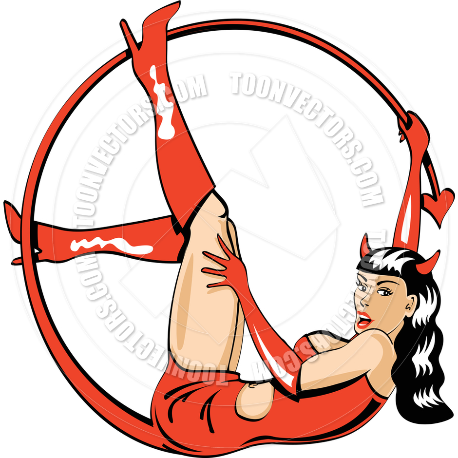 940x940 Cartoon She Devil Vector Illustration By Clip Art Guy Toon