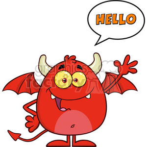 300x300 Royalty Free 8960 Royalty Free Rf Clipart Illustration Smiling Red