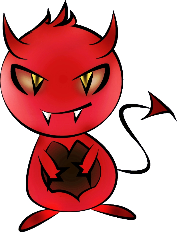 619x808 Devil Clipart Cute