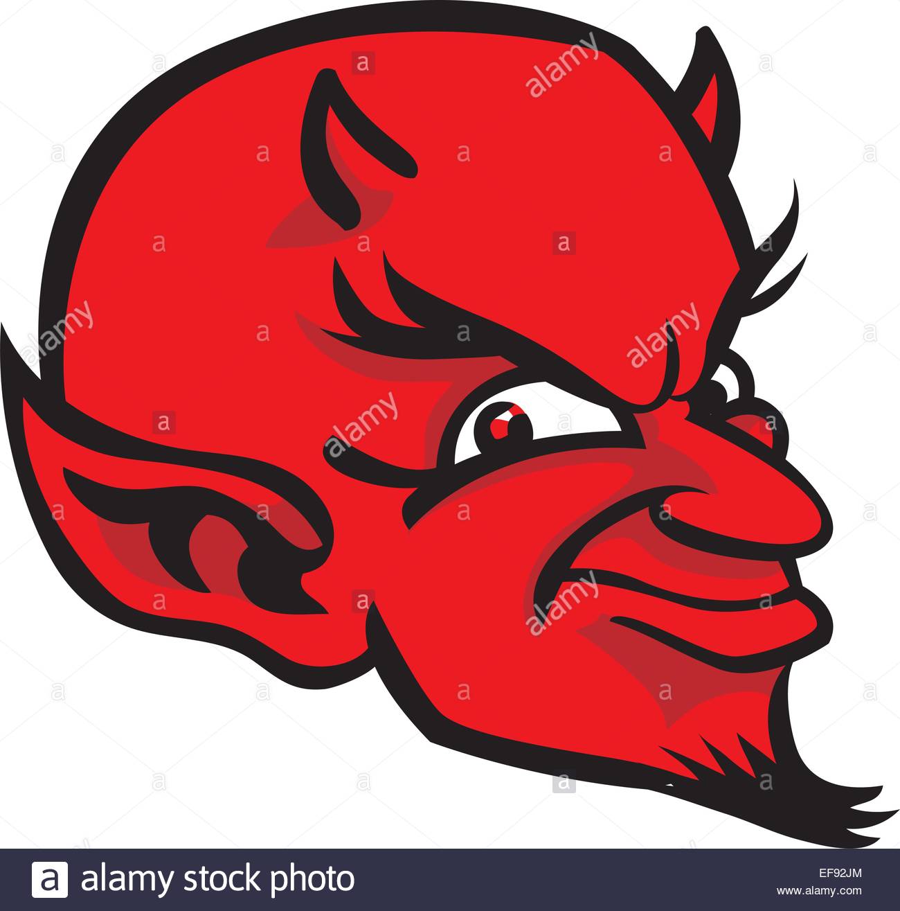 1300x1315 The Devil's Face Stock Vector Art Amp Illustration, Vector Image