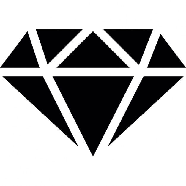 626x626 Diamond With White Outline Icons Free Download