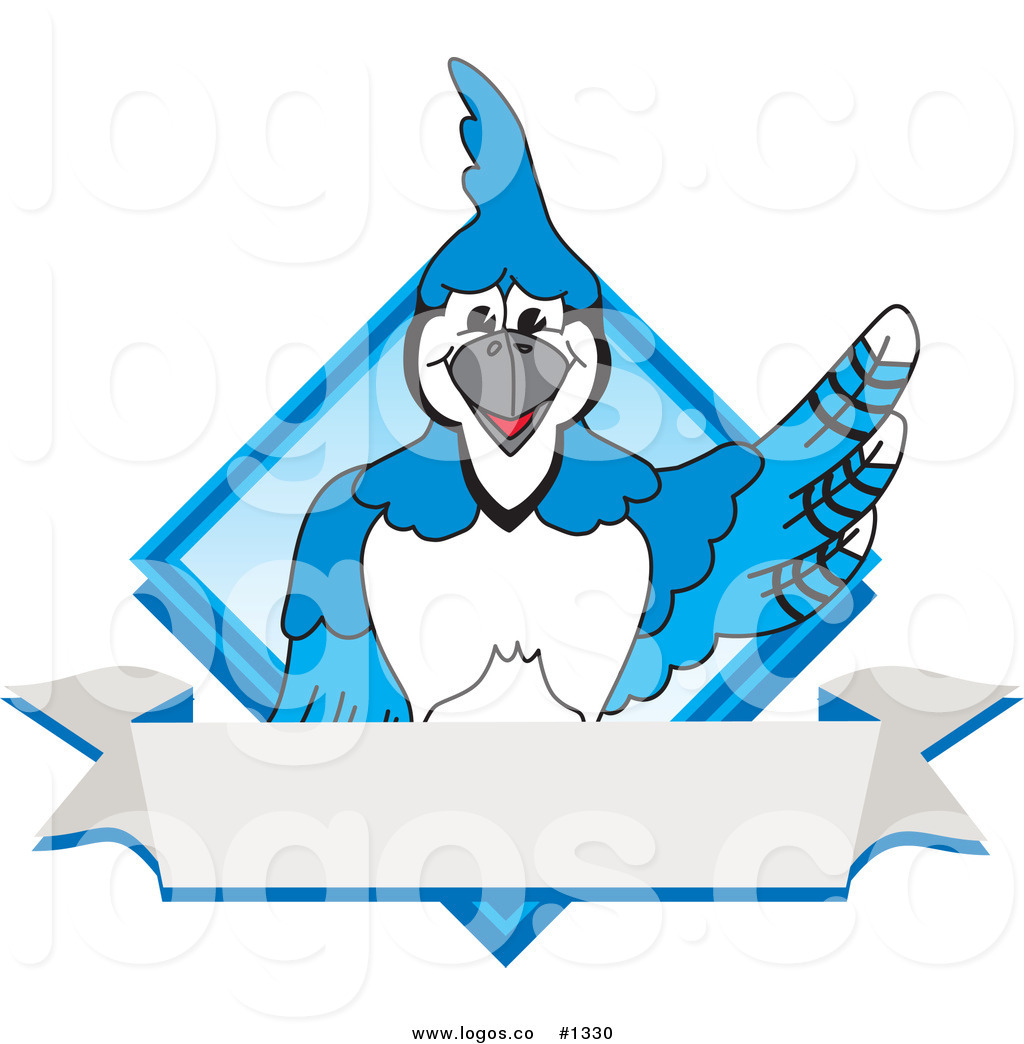 1024x1044 Royalty Free Vector Logo Of A Cartoon Blue Jay School Mascot