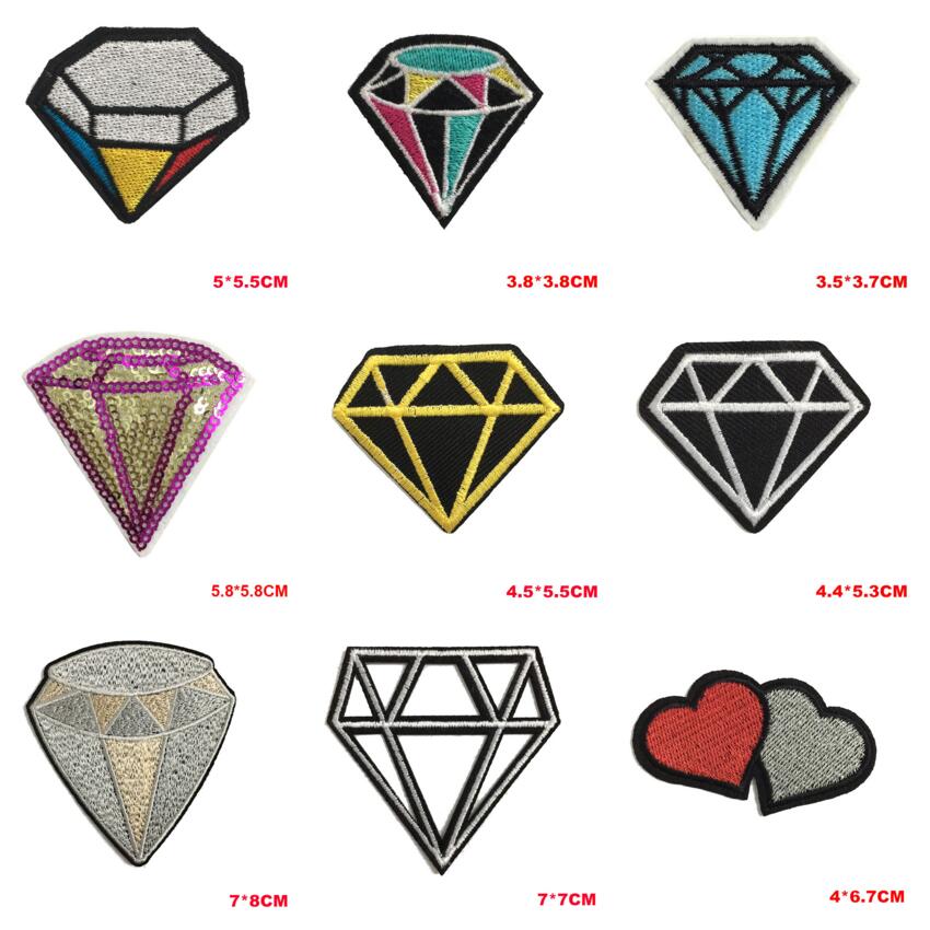 850x850 Custom Cool Diamond Patch Cute Kids Diy Cheap Embroidered Patches