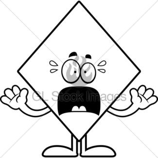 325x325 Scared Cartoon Heart Gl Stock Images