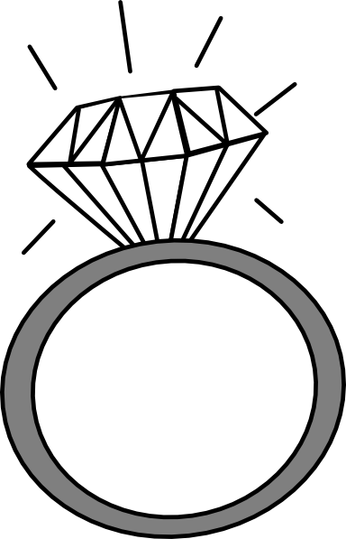 384x597 Simple Clipart Diamond Ring