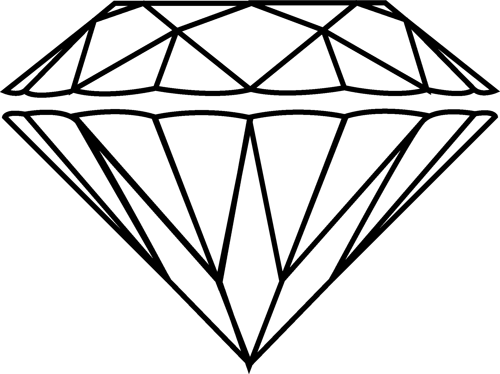 2033x1523 Diamond Drawing Clipart 2