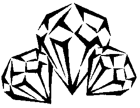 284x218 Diamond Clipart Line Drawing