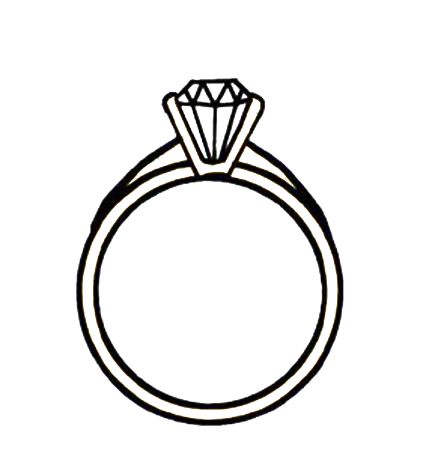 1375x1500 Drawn Diamond Clip Art