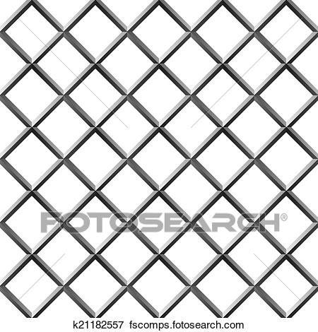 450x470 Clip Art Of Seamless Metal Diamond Shape Grill Isolated On White