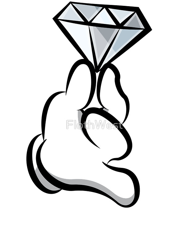 600x800 Diamond Hand Stickers By Flothwest Redbubble