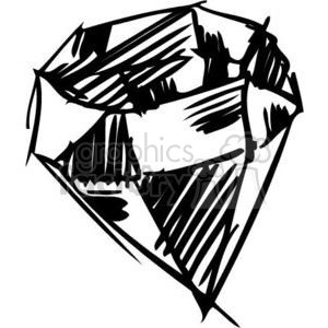 300x300 Royalty Free Vector Diamond Sketch 137068 Vector Clip Art Image