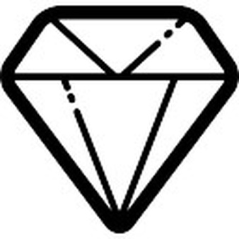 338x338 Rhomb Clipart Diamond Shape Outline