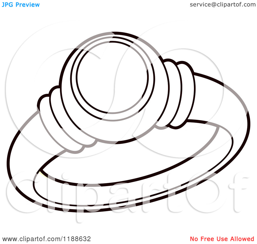 1080x1024 Diamond Ring Clipart Black And White Ring Diamantbilds