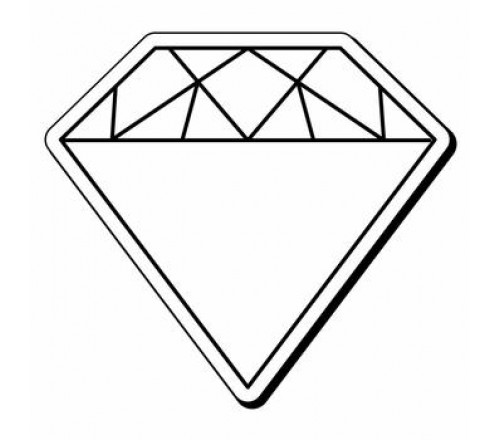500x440 2.62x2.87 Custom Diamond Shaped Magnets 20 Mil