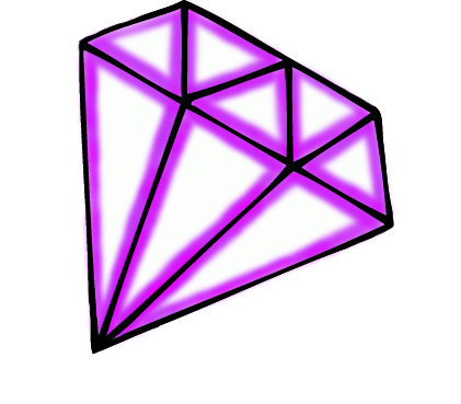 421x369 Diamond Clipart Purple Diamond