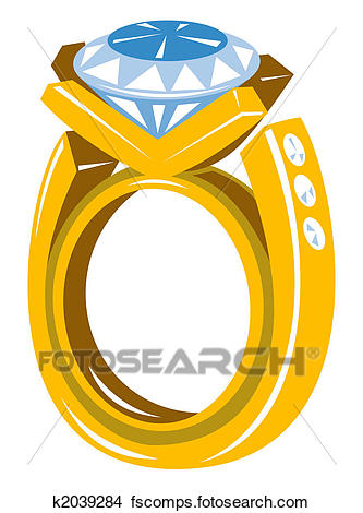 333x470 Drawings Of Large Diamond Ring K2039284