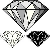 170x165 Clipart Of Diamond Against White K5439585