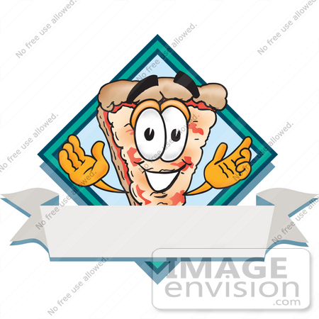 450x450 Cliprt Graphic Of Cheese Pizza Slice Cartoon Character On