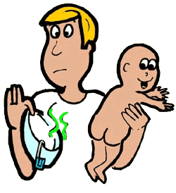 250x274 Stinky Diaper Clipart