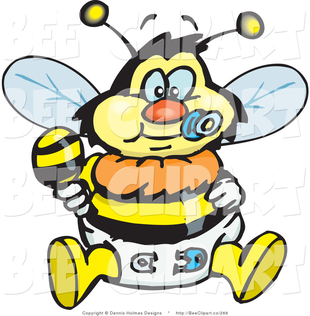 1024x1044 Vector Clip Art Of A Yellow And Black Baby Bumble Bee Character