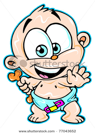 334x470 Cute Baby Boy Clipart