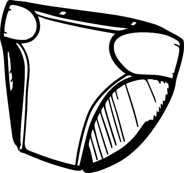 600x565 Diaper Line Clip Art