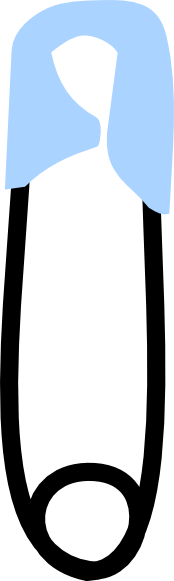 174x581 Diaper Pin Clipart