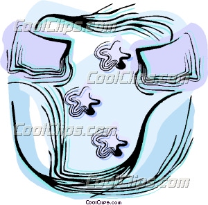 300x296 Diaper Clip Art