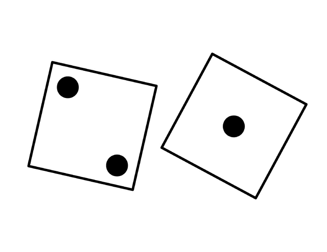 640x494 Dice Pair, 1 2 Clipart Etc