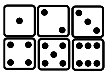 348x242 Dice Clipart Face 1