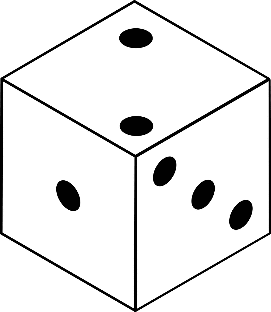 Dice Clipart One at Larry Hallam blog