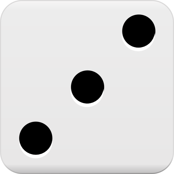 600x600 Dice 3 Clip Art