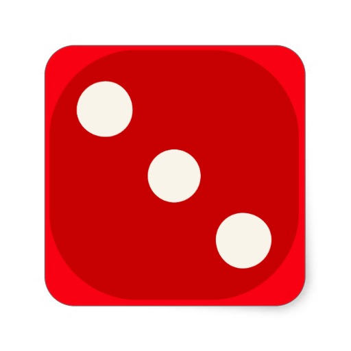 512x512 Dice Clipart Number Three