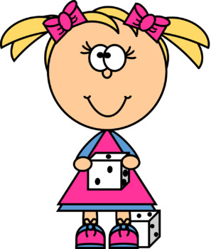 304x350 Kids With Dice Clip Art By Clip Factory Teachers Pay Teachers