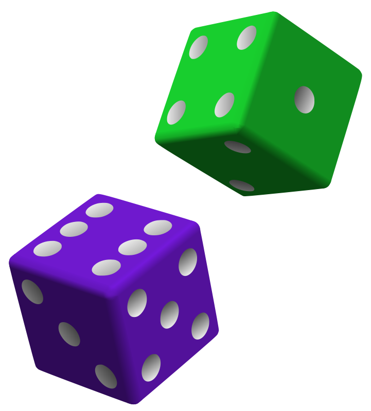 721x800 Rolling Dice Clipart Free Images