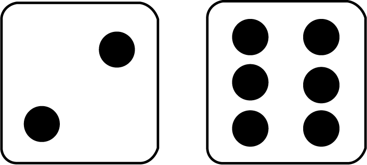 Dice Clipart Black And White Clipart Best - vrogue.co