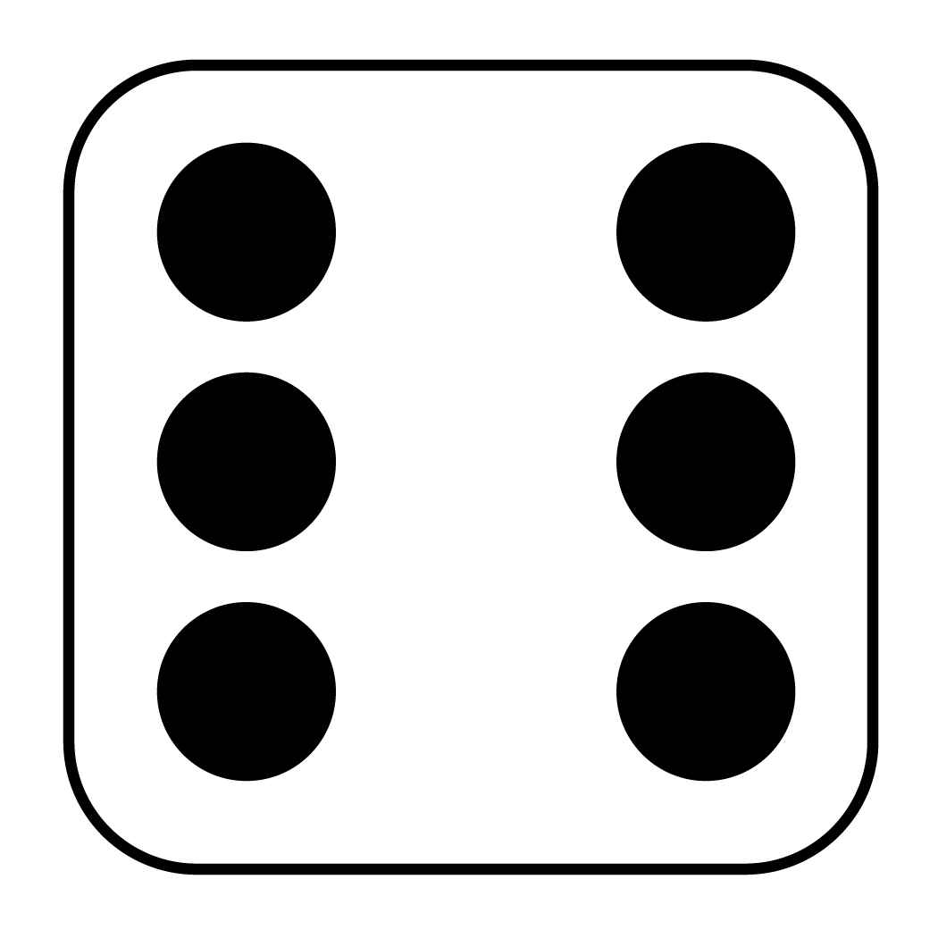 1050x1050 Dice Clipart Number Six