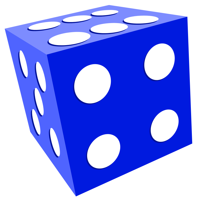 787x800 Free Blue Dice Clip Art