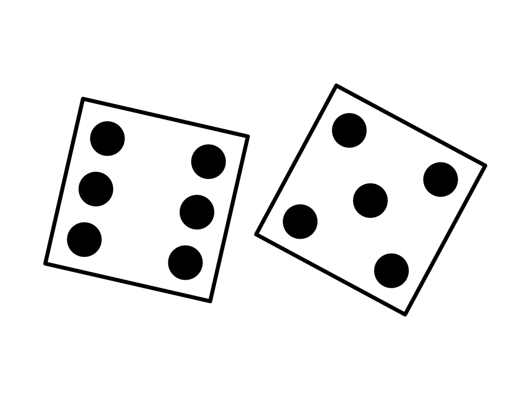1024x791 Dice Pair, 6 5 Clipart Etc