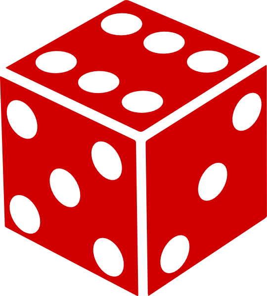 540x598 Dice Six Clipart