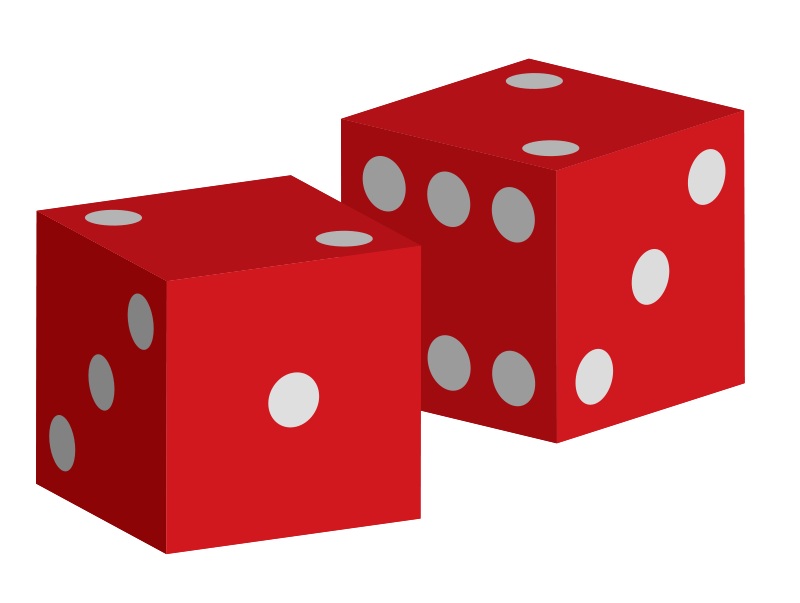 800x603 Free Red Dice Clipart