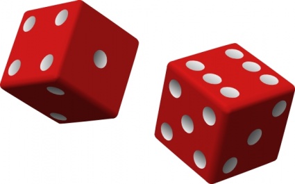 425x265 1 Dice Clipart Dice 6