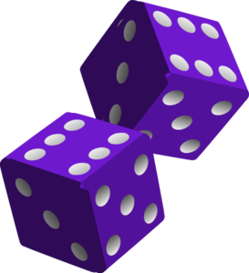 273x300 Two Purple Dice Clip Art