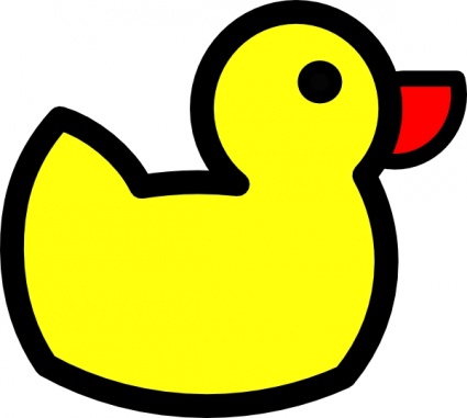 425x381 Rubber Ducky Clip Art