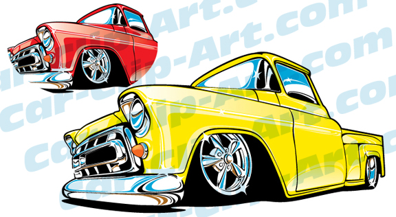 576x316 Truck Clipart 1957 Chevy