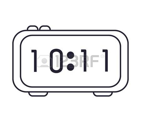 450x390 Digital Clock Clipart Black And White