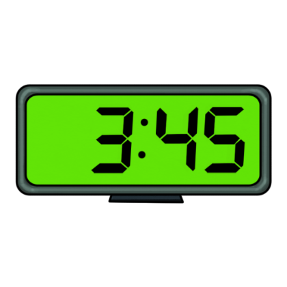 420x420 Digital Clock Clipart